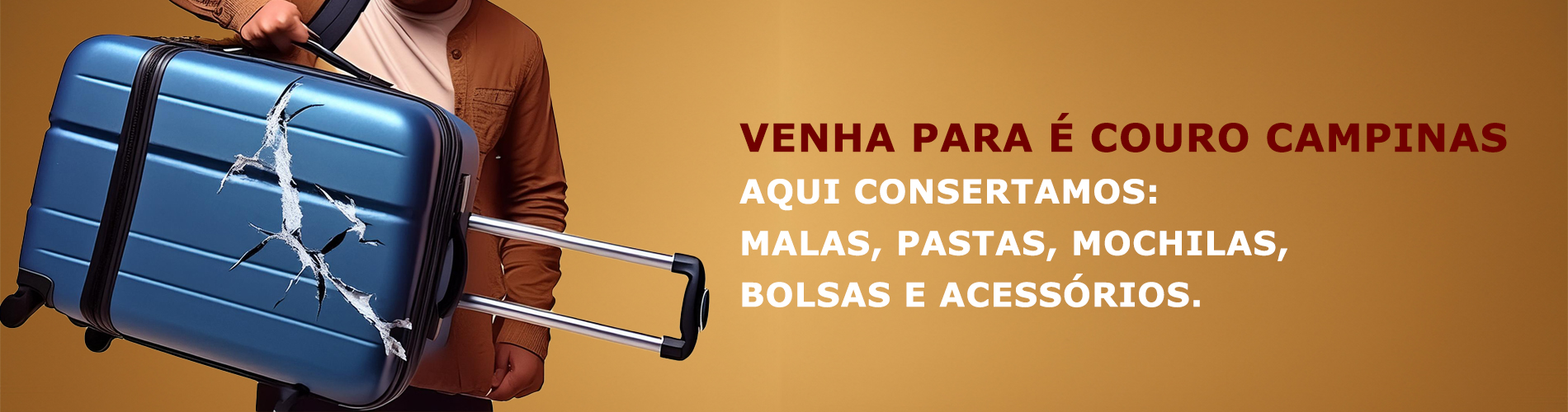 É Couro Campinas Conserto de malas, bolsas e mochilas em campinas